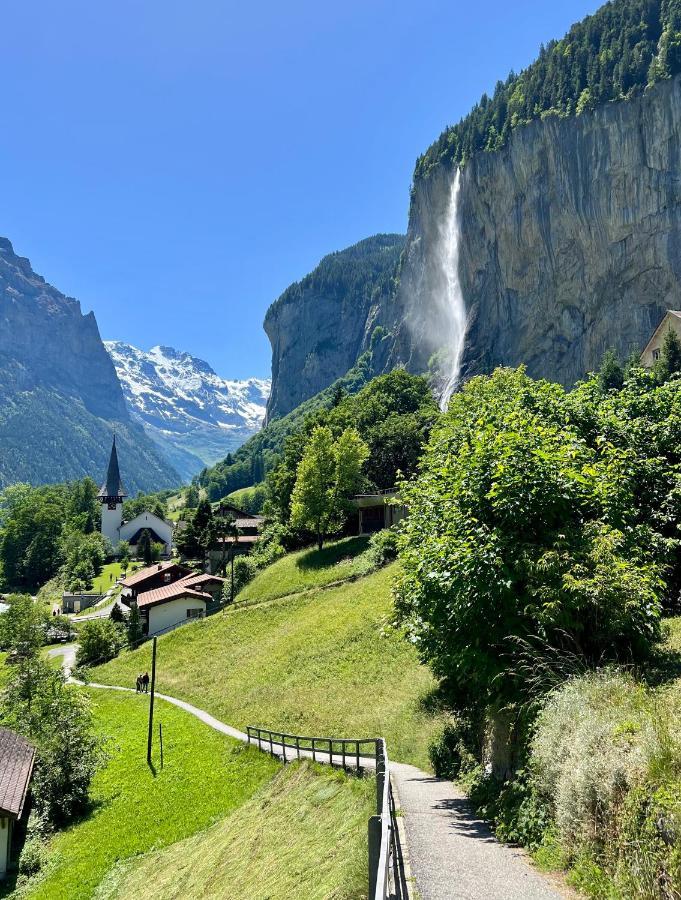 Breathtaking Waterfall Apartment Nr.2 Lauterbrunnen Luaran gambar